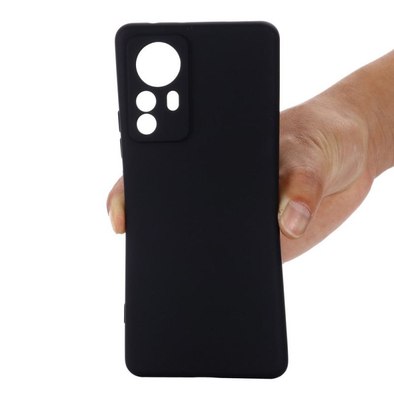 Coque Xiaomi 12 Pro Silicone Liquide Avec Lanière