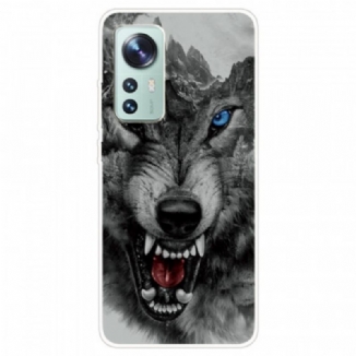 Coque Xiaomi 12 Pro Silicone Loup