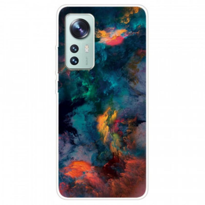 Coque Xiaomi 12 Pro Silicone Nuage Coloré