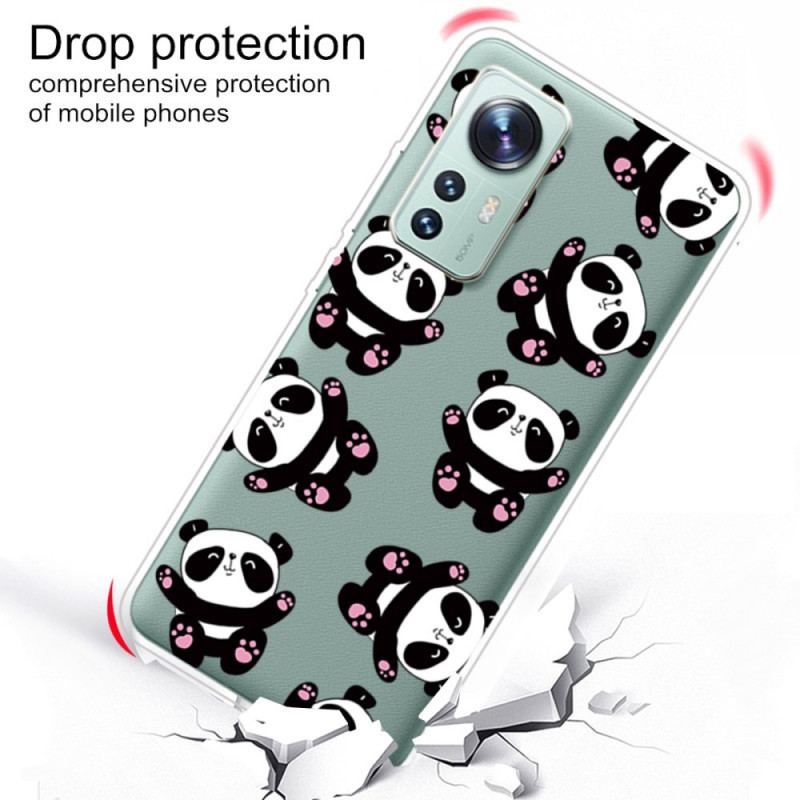 Coque Xiaomi 12 Pro Silicone Petits Pandas