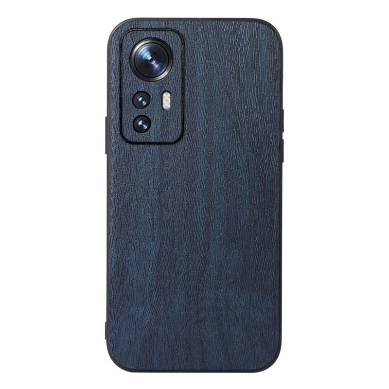 Coque Xiaomi 12 Pro Style Cuir Effet Bois