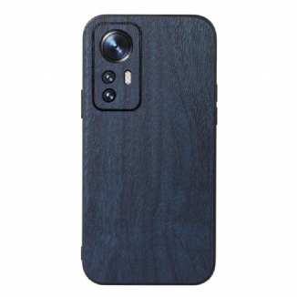 Coque Xiaomi 12 Pro Style Cuir Effet Bois