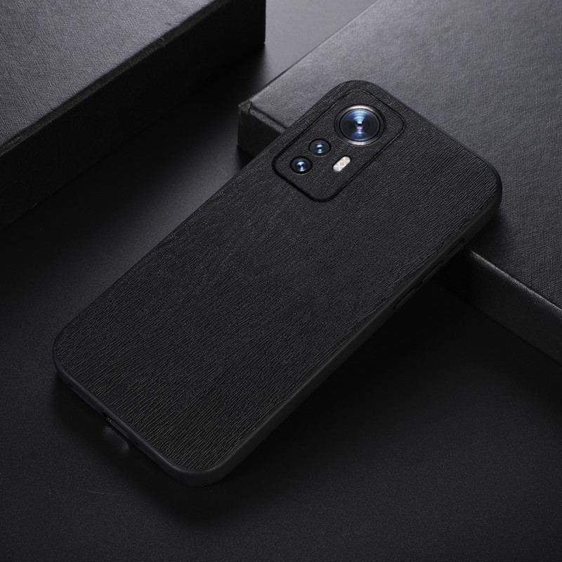 Coque Xiaomi 12 Pro Style Cuir Effet Bois