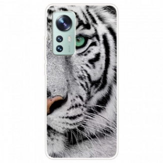 Coque Xiaomi 12 Pro Tigre Blanc