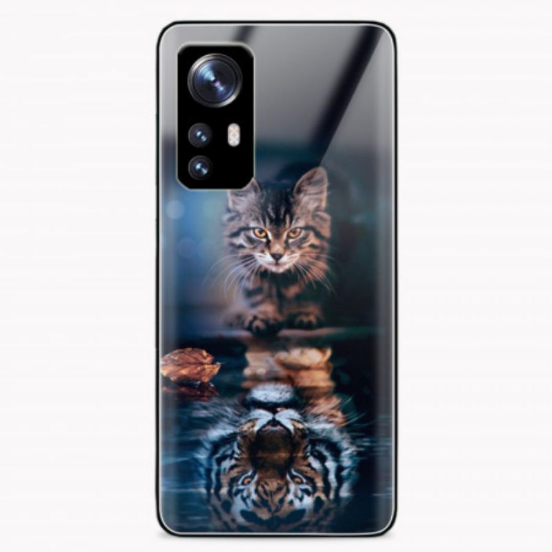 Coque Xiaomi 12 Pro Verre Trempé Chat aux Aguets