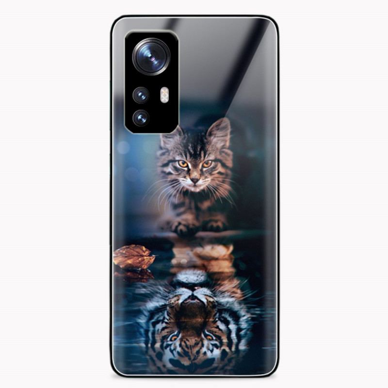 Coque Xiaomi 12 Pro Verre Trempé Chat aux Aguets