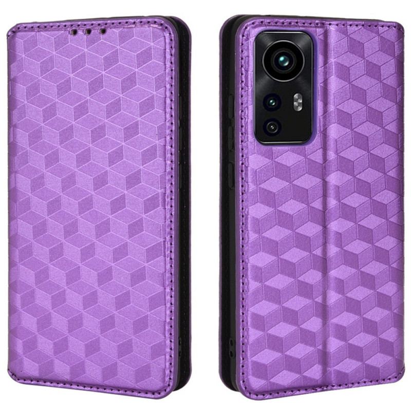 Flip Cover Xiaomi 12 Pro Effet Cuir Diamant