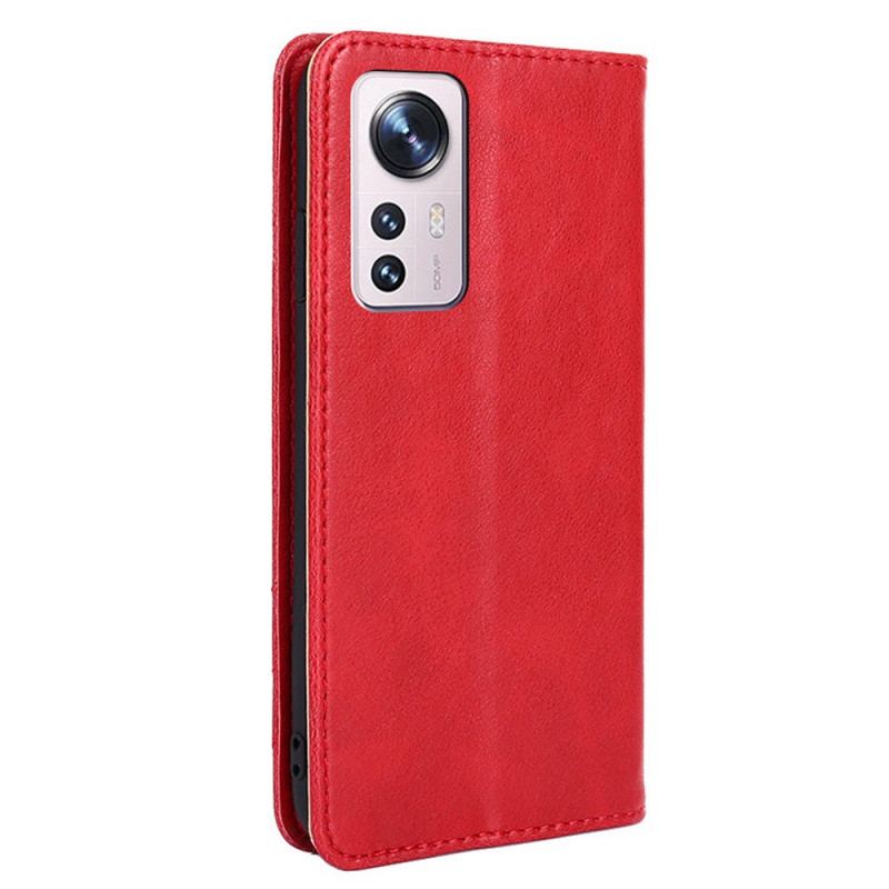 Flip Cover Xiaomi 12 Pro Style Cuir Rivet