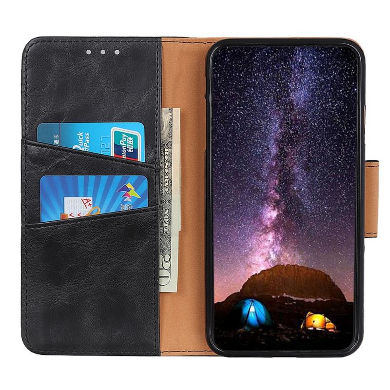 Housse Xiaomi 12 Pro Cuir Fendu Fermoir Réversible