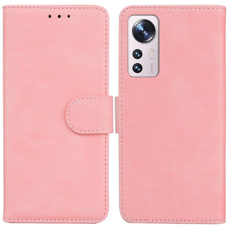 Housse Xiaomi 12 Pro Cuir Uni