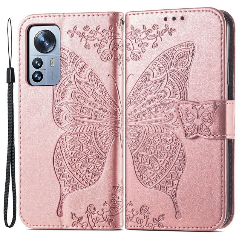 Housse Xiaomi 12 Pro Demi Papillon