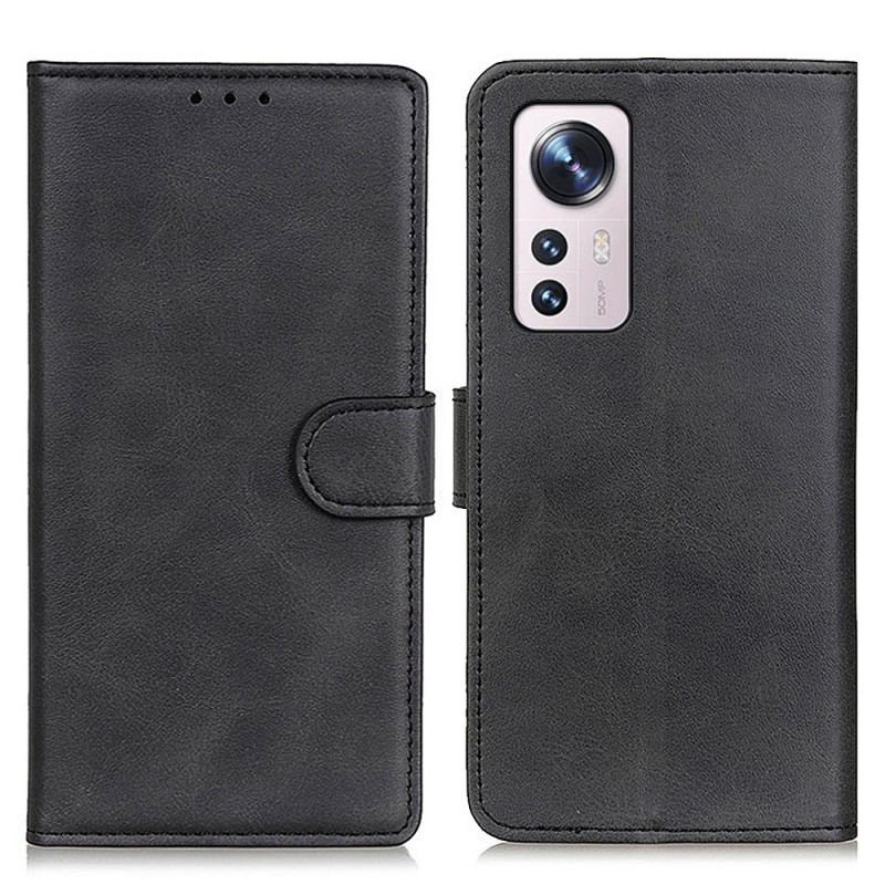 Housse Xiaomi 12 Pro Effet Cuir Matte Rétro