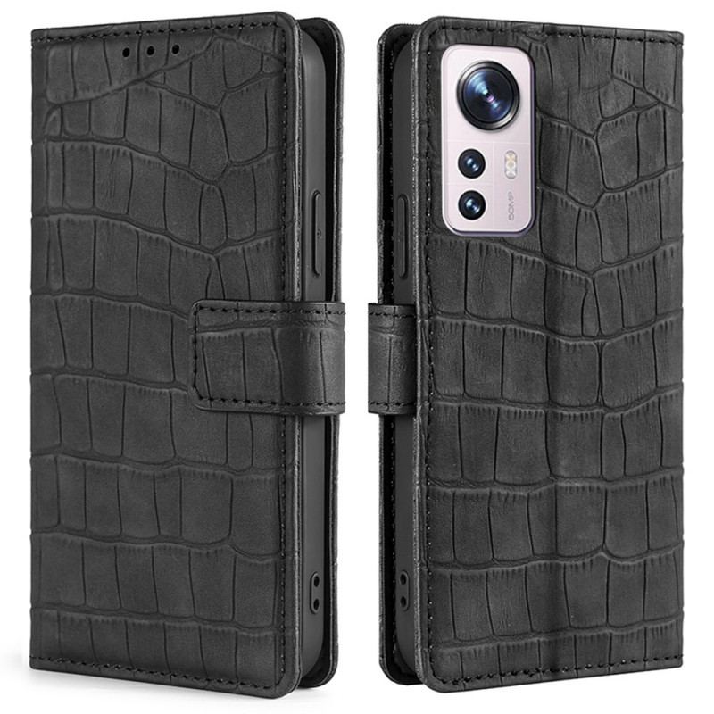 Housse Xiaomi 12 Pro Skin-Touch Crocodile