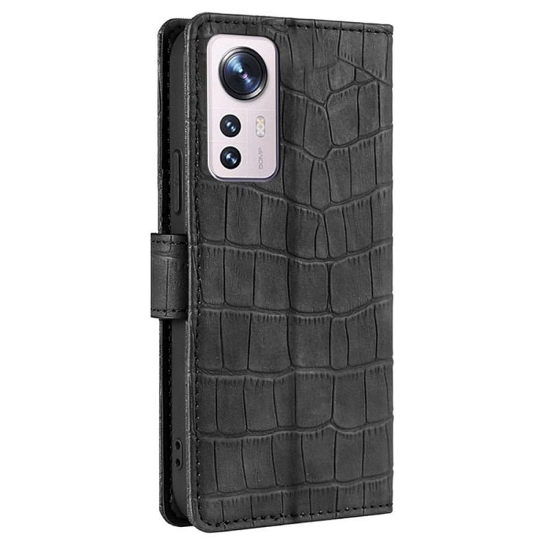 Housse Xiaomi 12 Pro Skin-Touch Crocodile