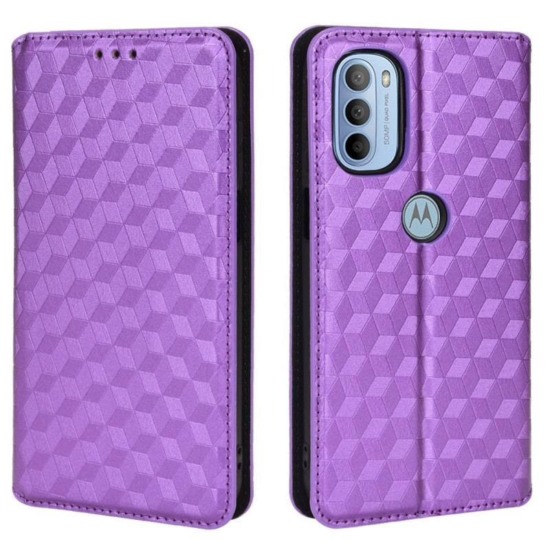 Flip Cover Moto G41 / G31 Effet Cuir Diamant