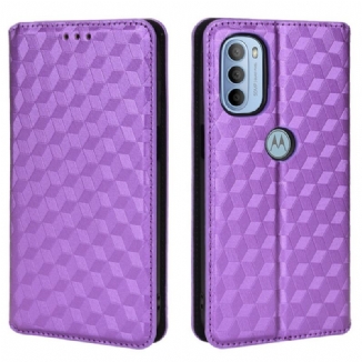 Flip Cover Moto G41 / G31 Effet Cuir Diamant