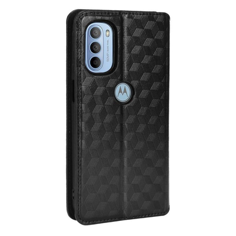 Flip Cover Moto G41 / G31 Effet Cuir Diamant