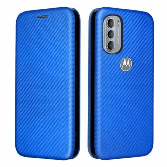 Flip Cover Moto G41 / G31 Silicone Carbone