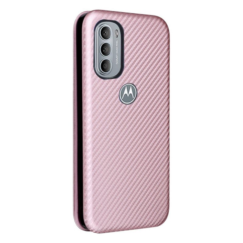 Flip Cover Moto G41 / G31 Silicone Carbone