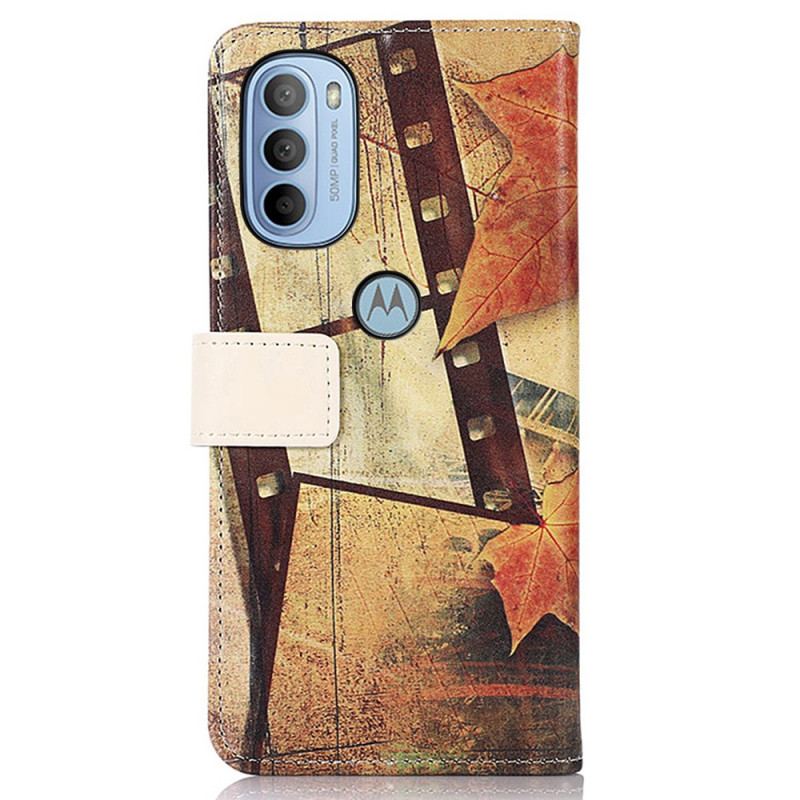 Housse Moto G$1 / G31 Tour Eiffel En Automne