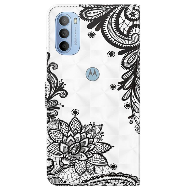 Housse Moto G41 / G31 Chic Dentelle