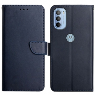 Housse Moto G41 / G31 Cuir Nappa Véritable