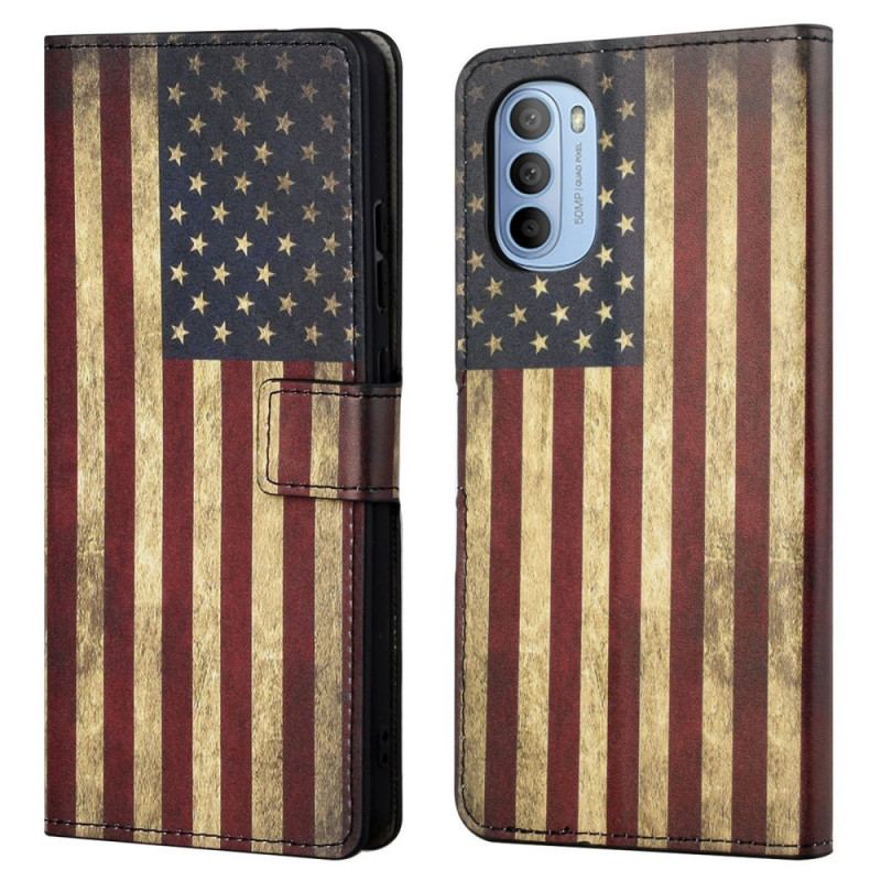 Housse Moto G41 / G31 Drapeau USA