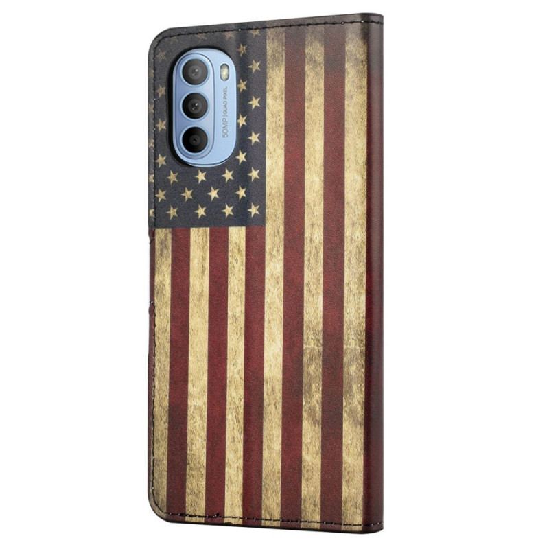 Housse Moto G41 / G31 Drapeau USA