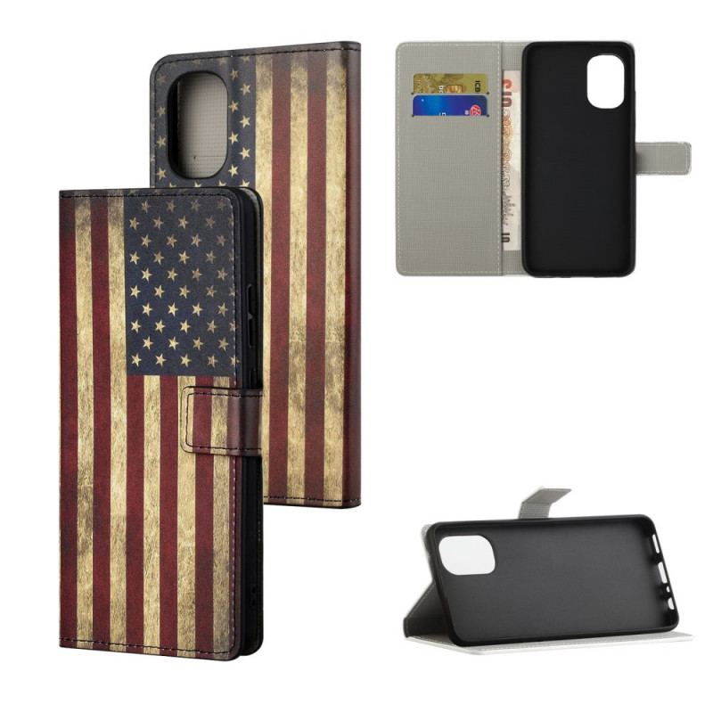 Housse Moto G41 / G31 Drapeau USA