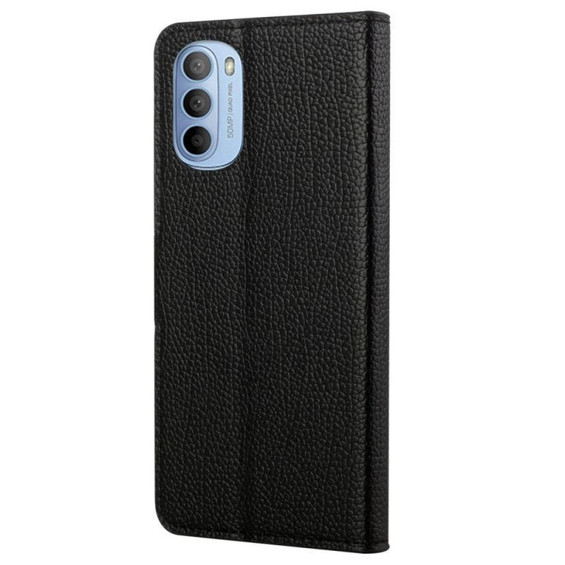 Housse Moto G41 / G31 Effet Cuir Grain Litchi