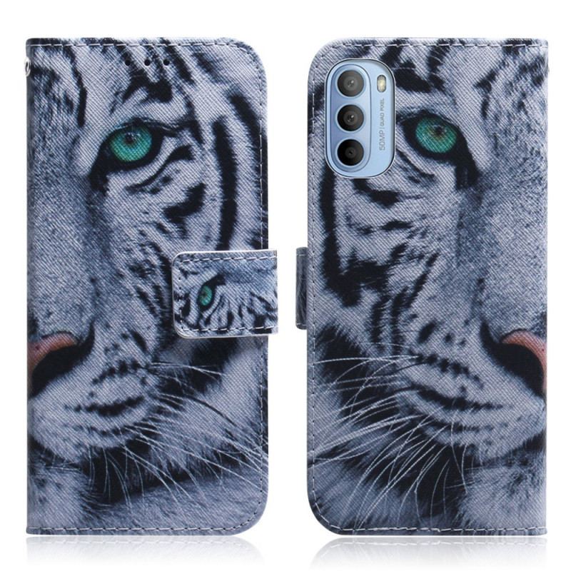 Housse Moto G41 / G31 Face de Tigre