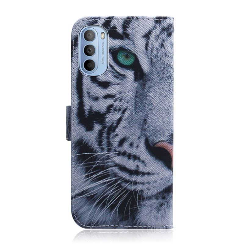 Housse Moto G41 / G31 Face de Tigre