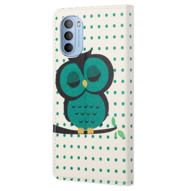 Housse Moto G41 / G31 Hibou Endormi