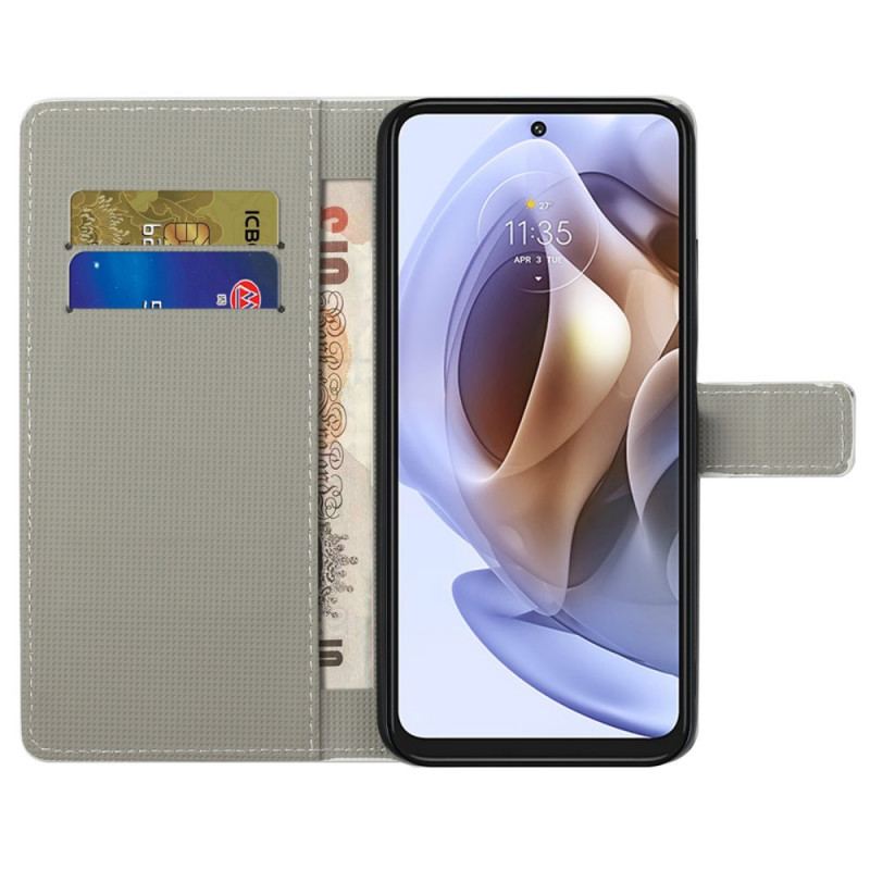 Housse Moto G41 / G31 Hibou Endormi