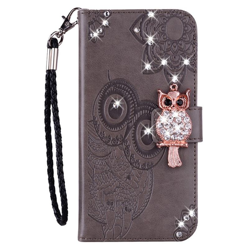 Housse Moto G41 / G31 Hibou Mandala et Breloque