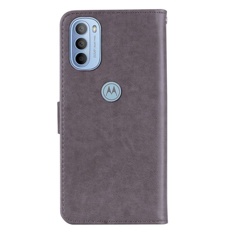 Housse Moto G41 / G31 Hibou Mandala et Breloque