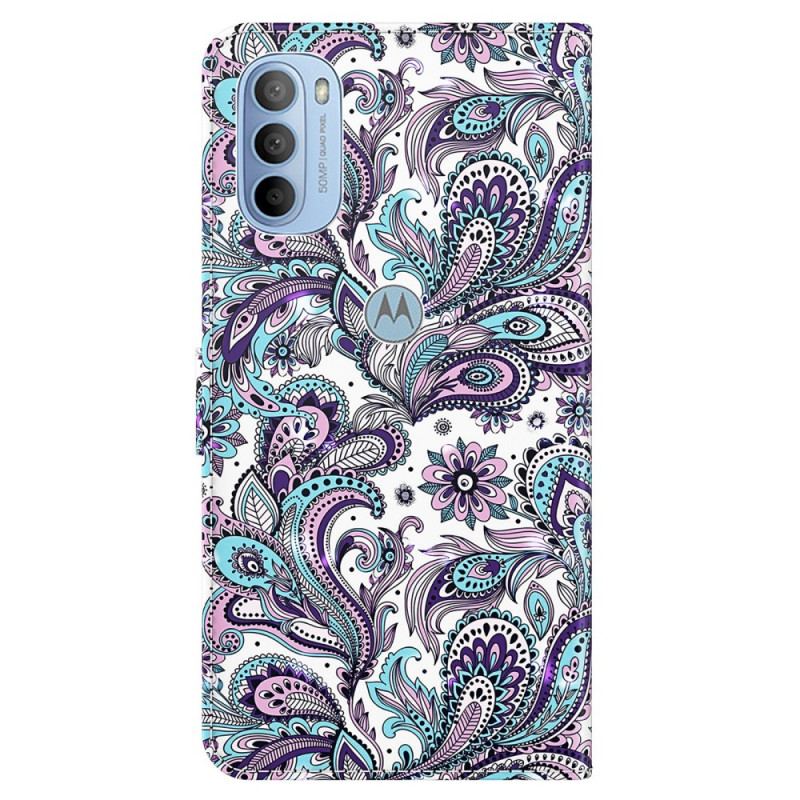 Housse Moto G41 / G31 Motif Cachemire