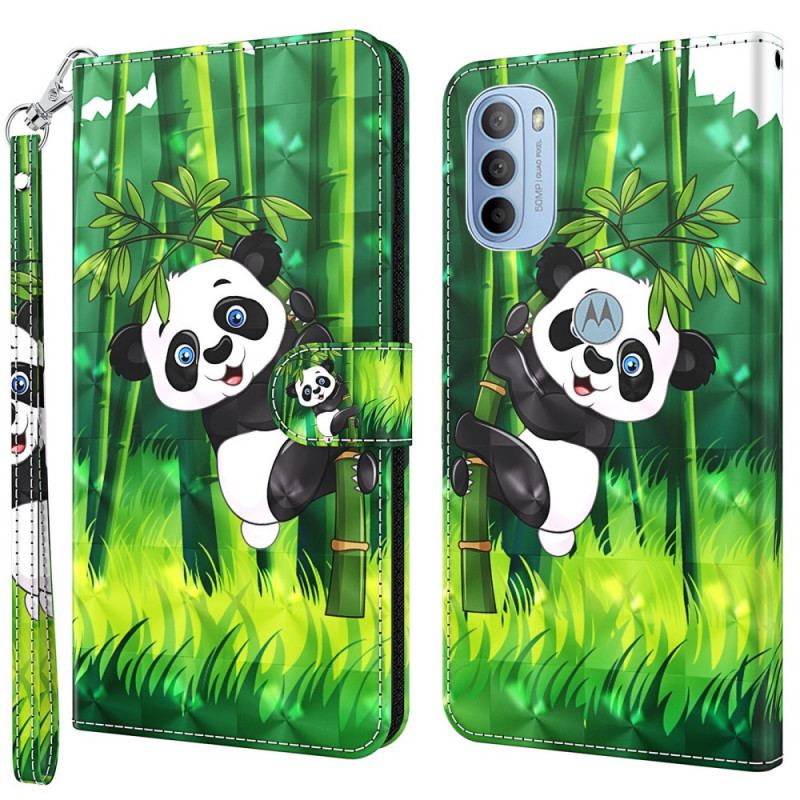 Housse Moto G41 / G31 Panda et Bambou