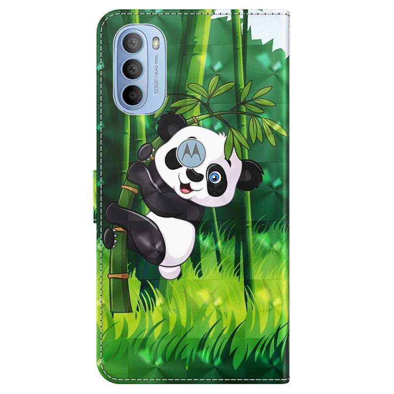 Housse Moto G41 / G31 Panda et Bambou