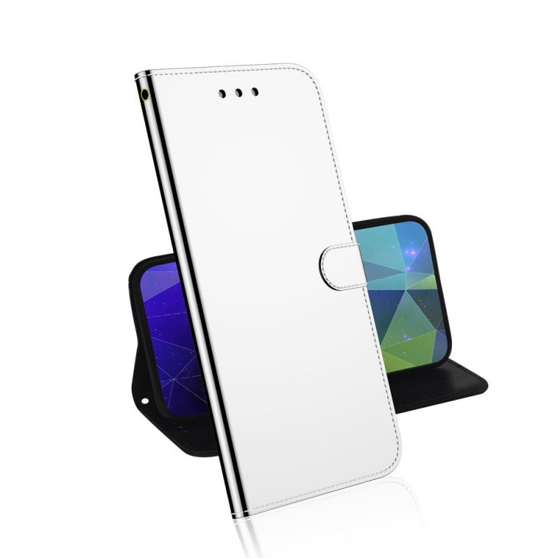 Housse Moto G41 / G31 Simili Cuir Couverture Miroir