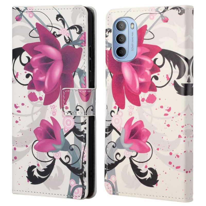 Housse Moto G41 / G31 Tropical Flowers