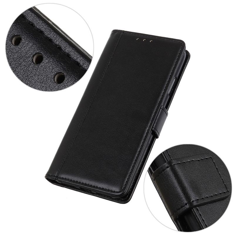 Housse Moto G41 / G31 Version Cuir Fendu