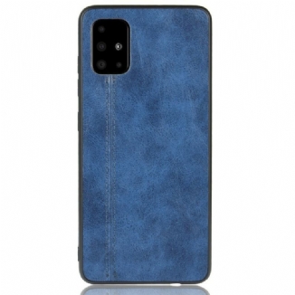 Coque Samsung Galaxy A51 Effet Cuir Couture