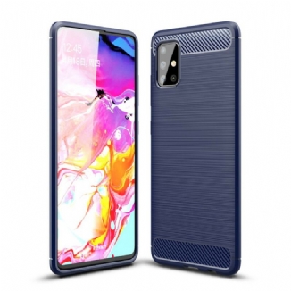 Coque Samsung Galaxy A51 Fibre Carbone Brossée