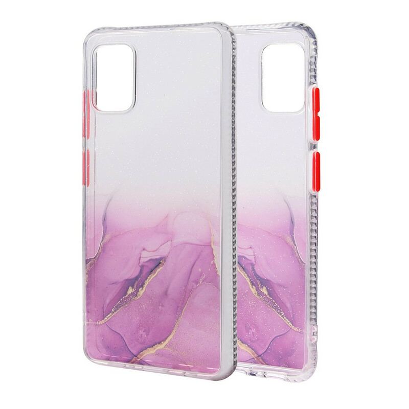 Coque Samsung Galaxy A51 Hybride Effet Marbré