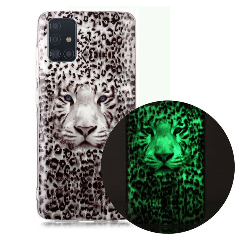 Coque Samsung Galaxy A51 Leopard Fluorescente