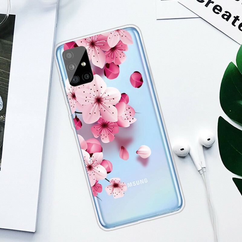 Coque Samsung Galaxy A51 Petites Fleurs Roses