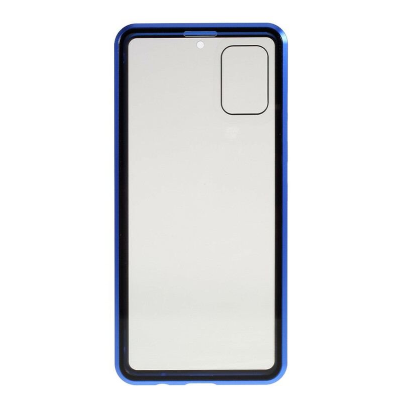 Coque Samsung Galaxy A51 Rebords Métal et Verre Trempé