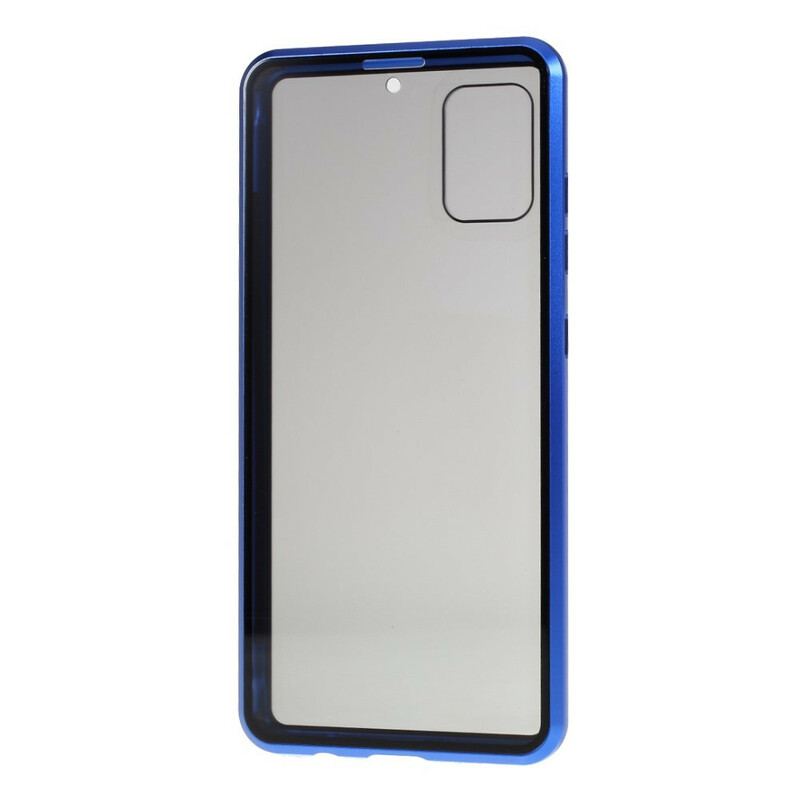 Coque Samsung Galaxy A51 Rebords Métal et Verre Trempé