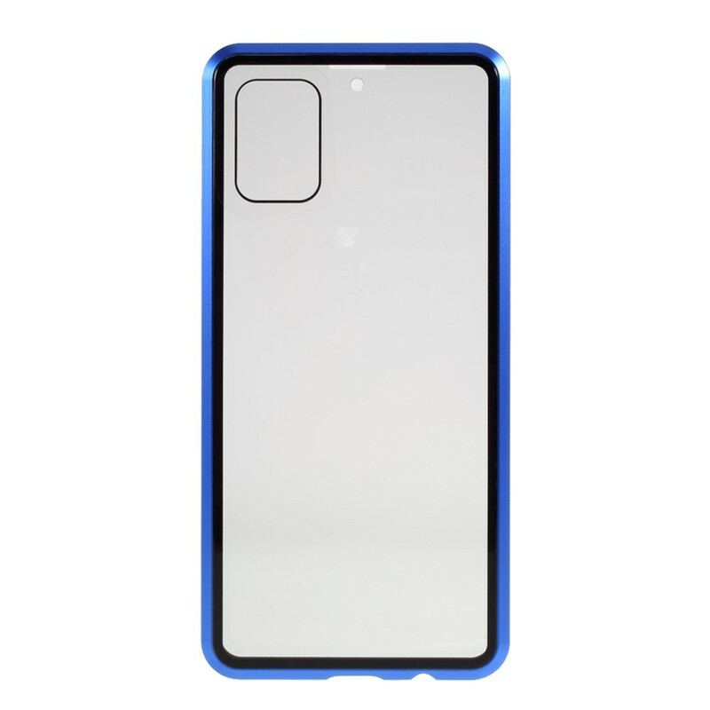 Coque Samsung Galaxy A51 Rebords Métal et Verre Trempé